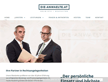 Tablet Screenshot of die-anwaelte.at